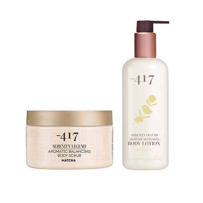 Набор для ухода за телом "Очищение и увлажнение с ароматом Матчи" 750 мл