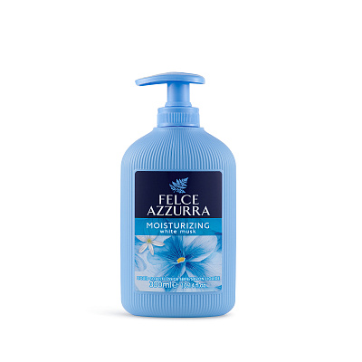 Мыло жидкое Felce Azzurra "Увлажнение" Белый Мускус, 300 мл.