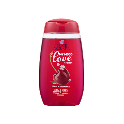 Гель для душа FELCE AZZURRA My Mood Love Cherry 250 мл, аромат вишни и миндаля