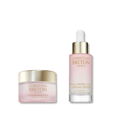 Набор "Интенсивное увлажнение" с гиалуроновой кислотой и аргановым маслом 80 мл