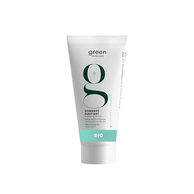 GREEN SKINCARE PURITY+ Очищающий скраб с гранулами жожоба, улучшающий текстуру кожи 50 мл