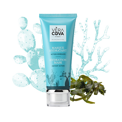 Увлажняющая маска мгновенного действия с Зелеными водорослями и экстрактом Баобаба, 80 мл