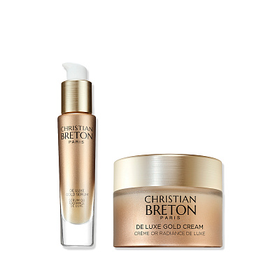 Набор Делюкс коллекция. "Для лица с золотом и икрой против морщин" 80 мл