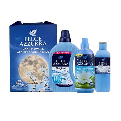 Набор FELCE AZZURRA "Триумф свежести"  (Жидкое моющее средство+ Гель для душа+ Кондиционер) 