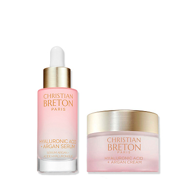 Набор с гиалуроновой кислотой и аргановым маслом 80 мл