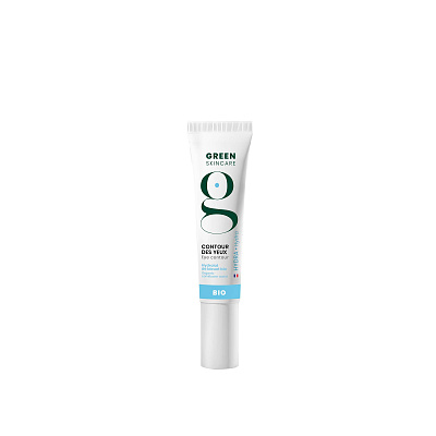 GREEN SKINCARE HYDRA Увлажняющий крем для кожи вокруг глаз с васильковой водой и кокосом 15 мл