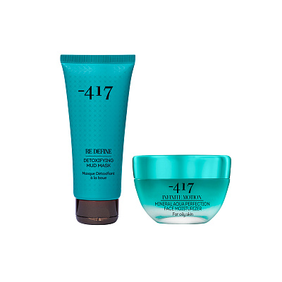 Набор для лица "Детокс и увлажнение для жирной кожи" 400 мл