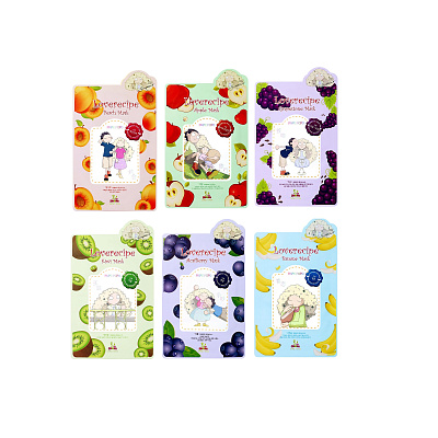 Набор из 6 масок "Любовные рецепты" для сияния и питания кожи