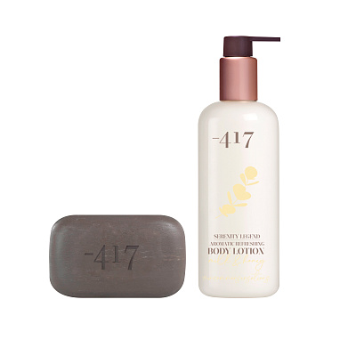 Набор для ухода за телом "Очищение и увлажнение с ароматом Молоко и Мед" 475 мл