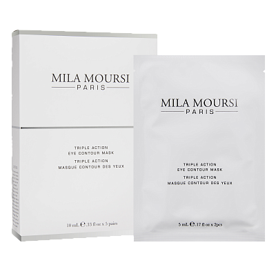 MILA MOURSI Антивозрастная Крио Маска Тройного действия со Стволовыми клетками для контура глаз(5*2*5ml)