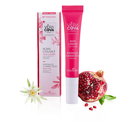 VERACOVA Сыворотка для контура глаз и губ с Гиалуроновой кислотой и Аминокислотами для коррекции морщин 15 мл
