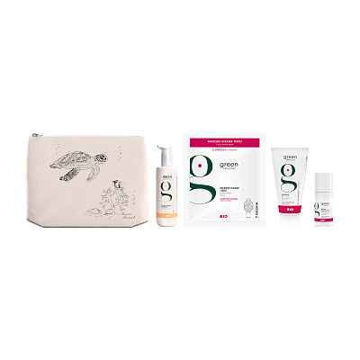 Подарочный набор в косметичке линия YOUTH+  "Молодость кожи 40+ с маской"