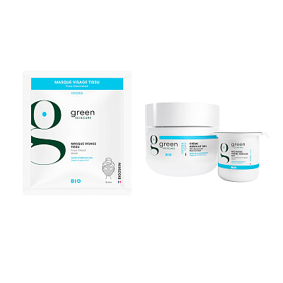 Дуэт Увлажение с маской №1 GREEN SKINCARE