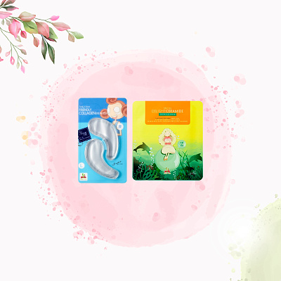 Сет Море Удовольствий  Гидрогелевая маска с Керамидами + патчи для кожи вокруг глаз