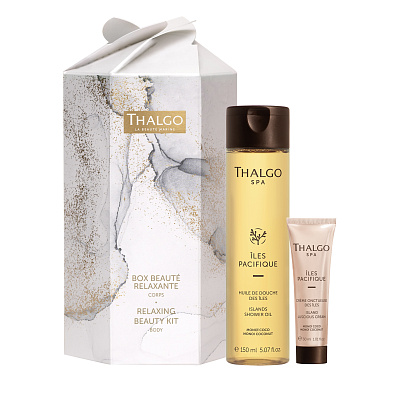 Набор Relaxing Beauty Kit (Iles Pacifique Масло для душа "Экзотические Острова" 150 мл + Шелковистый крем для тела "Экзотические Острова 30 мл)