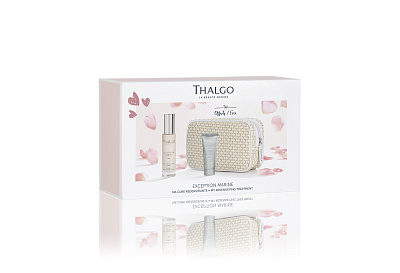 Набор Exception Marine  сыворотка 30 мл + интенсивный антивозрастной крем 15 мл + косметичка