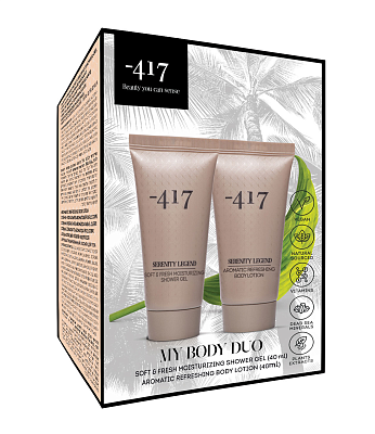 -417 Набор "Увлажнение и Минералы" (Гель для душа 40 мл + Лосьон для тела 40 мл) 60гр