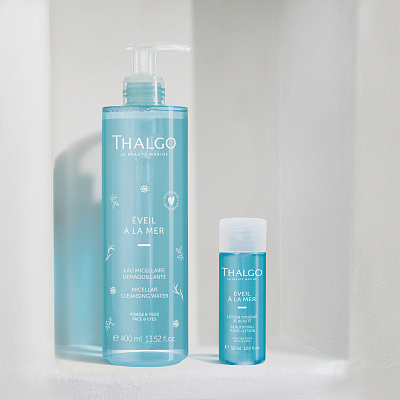 Дуэт Очищение Eveil a La Mer: Мицелярный лосьон + Тонизирующий лосьон, 450 мл