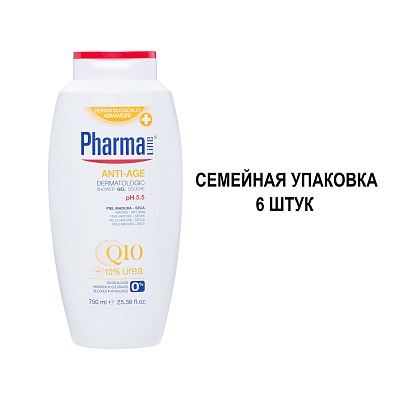 Семейный формат: Антивозрастной гель для душа, 750 мл (набор из 6 шт)