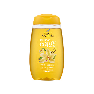 Гель для душа FELCE AZZURRA My Mood Enjoy Vanilla 250 мл, ванильный сливочный аромат