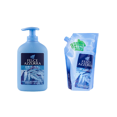 Набор жидкого мыла Felce Azzurra "Классическое" + сменный блок